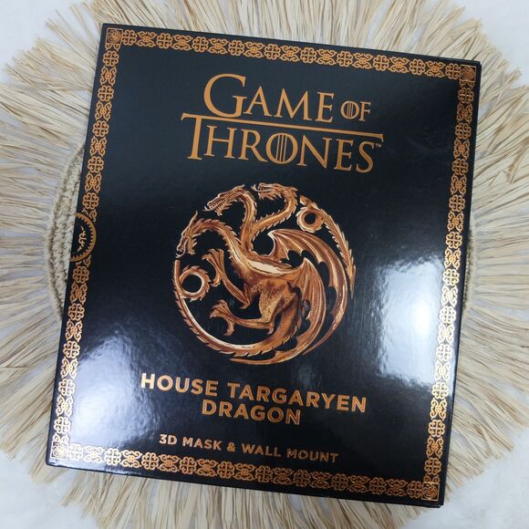 HBO Game of Thrones Mask House Targaryen Dragon 3D Mask and Wall Mount - Picture 1 of 9